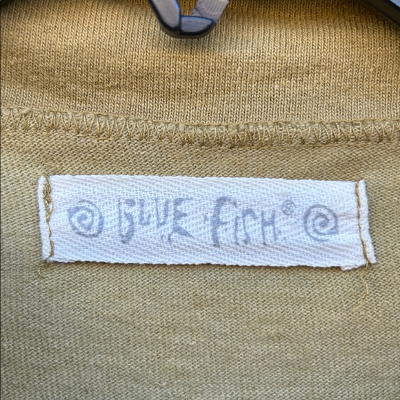 Vintage 90’s BLUE FISH Organic Cotton Hand Painted Button-Up Boho Jacket - Picture 2 of 15